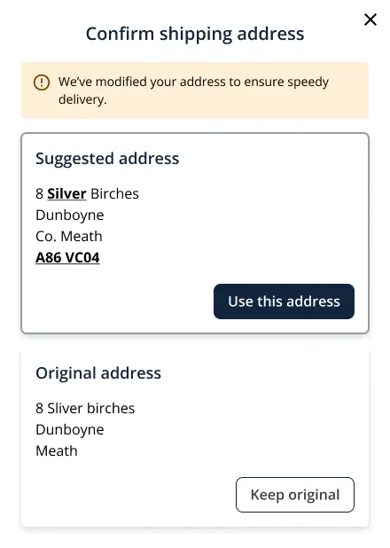 Validate Modal | Autoaddress
