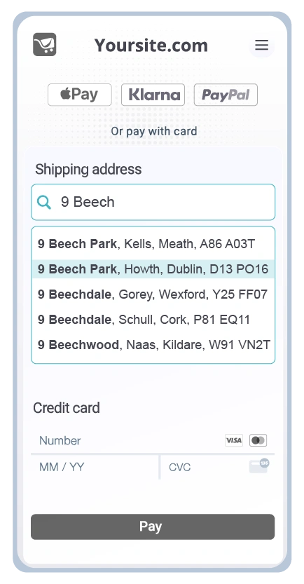 Autoaddress-address-lookup