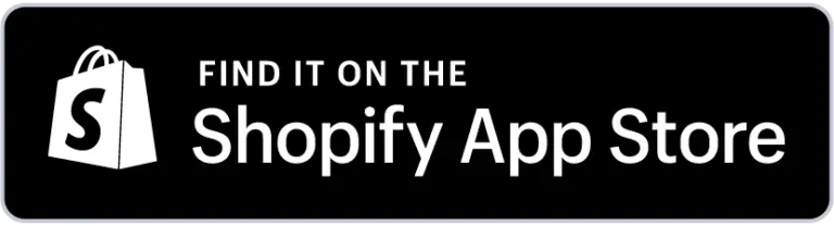 image | Autoaddress | Autoaddress Promotional badge: 'Find it on the Shopify App Store' with the Shopify shopping bag logo on a black rounded banner.