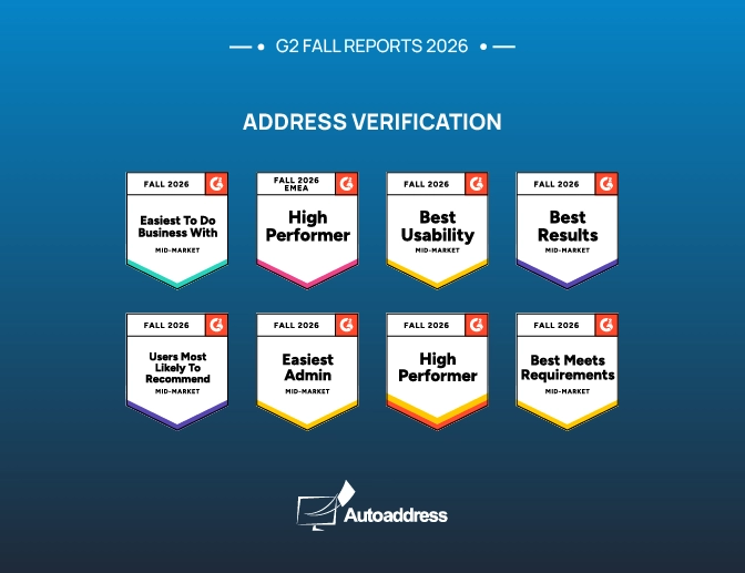 Autoaddress G2 badges Fall 2026